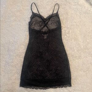 Victoria's Secret Black Lace Lingerie Dress